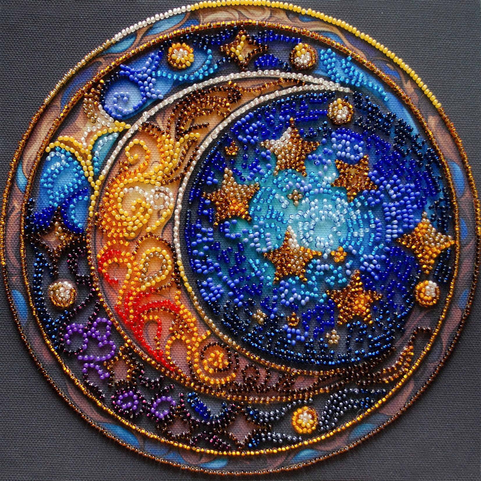 Wizardi Magical Dreams Abris Art Mid-Sized Bead Embroidery Kit - Amb-108