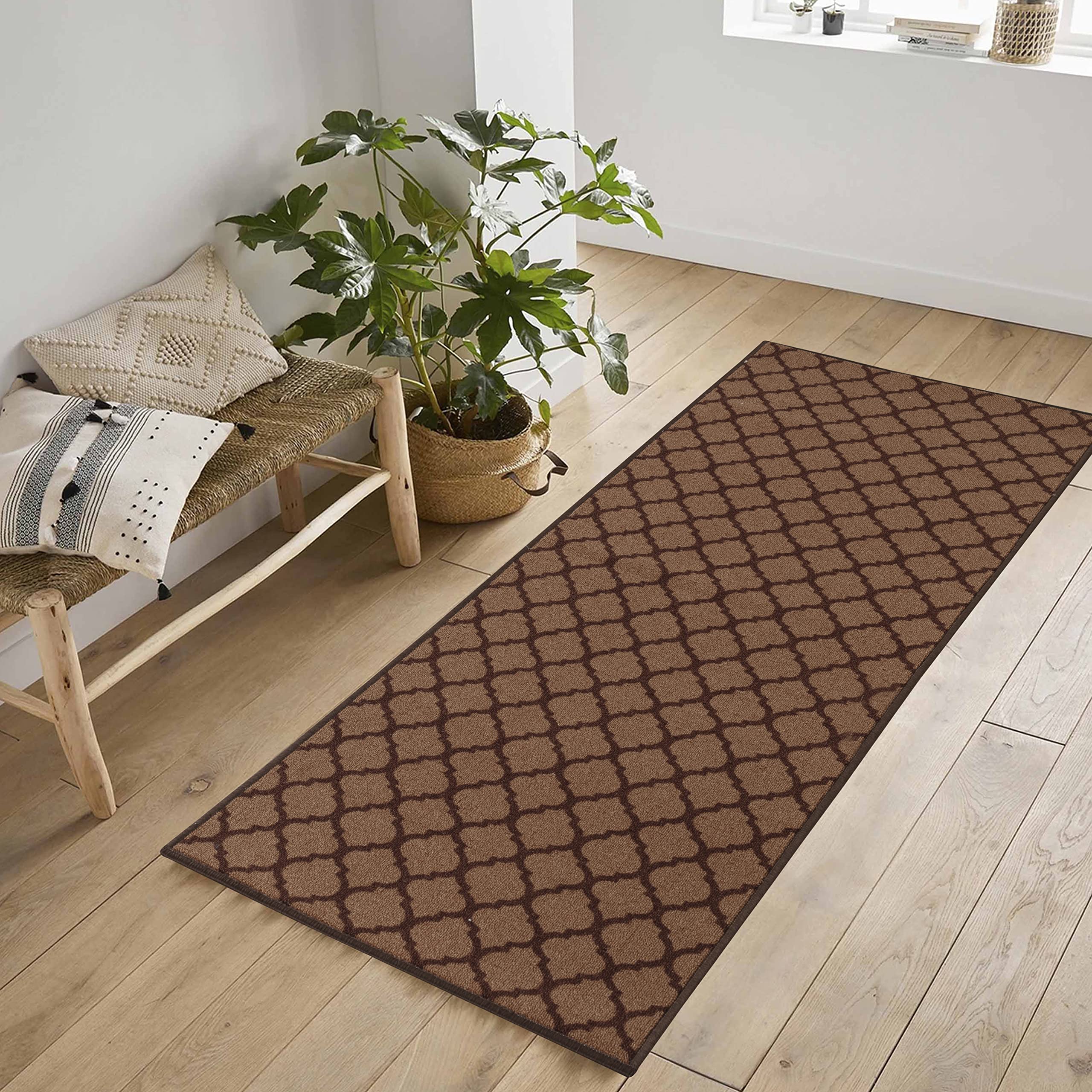 Washable Door Mat Kitchen Mats Non Slip Geometrical Design Hall Runner- Indoor Door Mat - Hallway-Passage Corridor Doormats - Floor Mat — view 106
