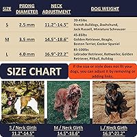 Vista 5 de Collar de entrenamiento para perros con hebilla de liberación rápida, collar de acero inoxidable ajustable para perros pequeños, medianos y grandes