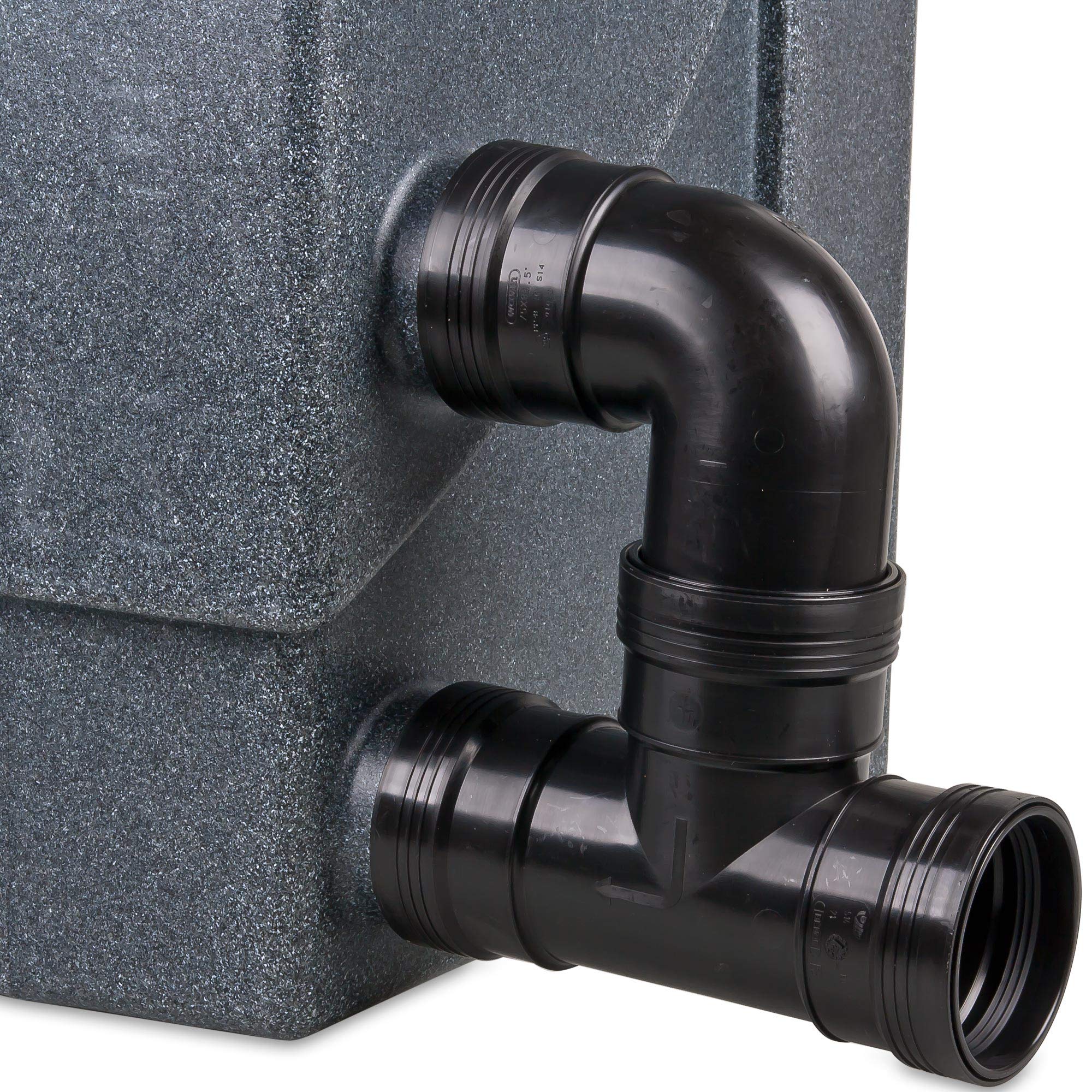 Wagner GREEN Siebbogenfilter Compactsieve II 2 schwarz, Vorfilter mit Spaltsieb für Koiteich und Gartenteich