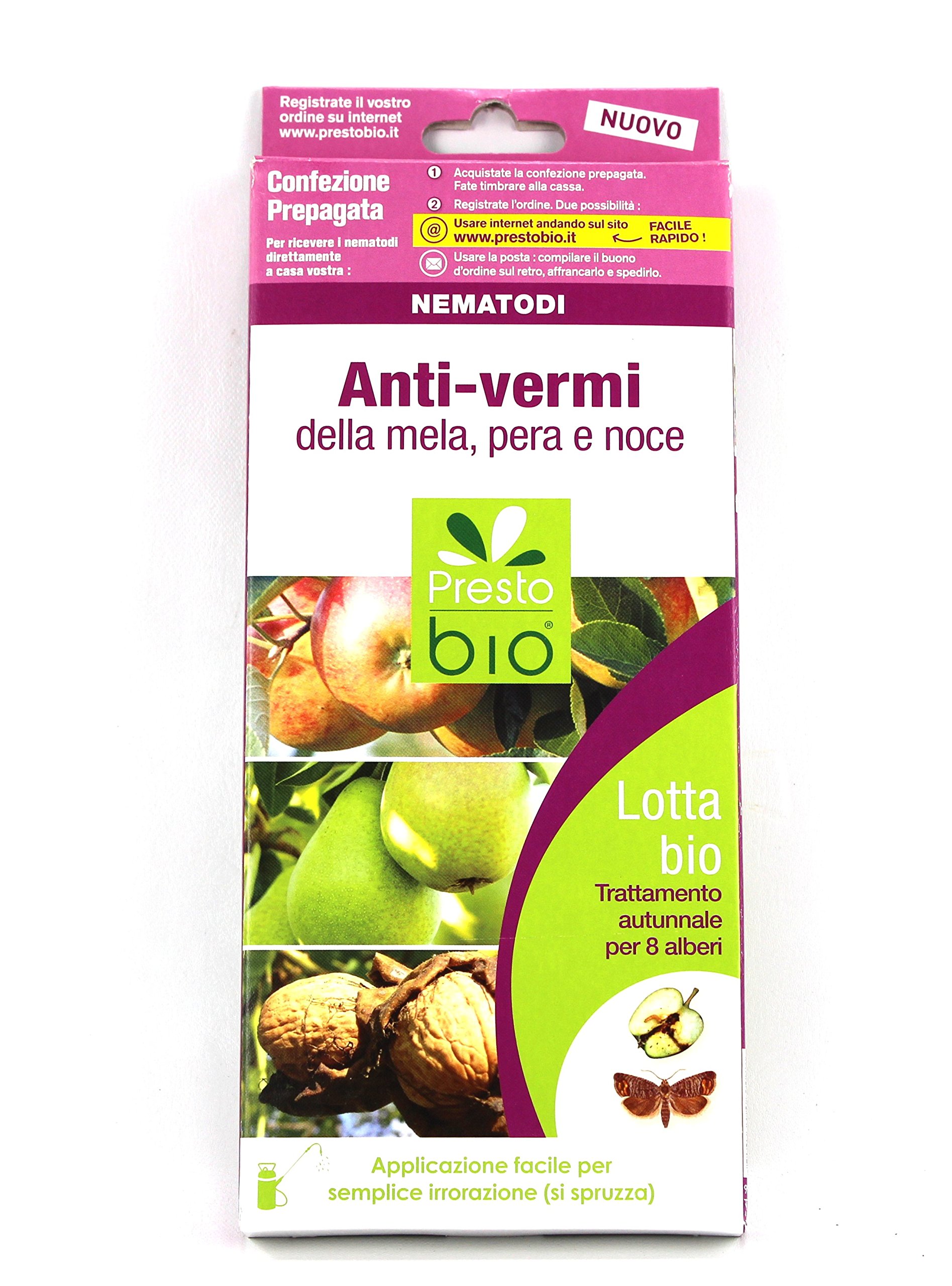 UEBER Nematodi carpocapsa insetticida Biologico in Formato Sacchetto, Multicolore, Unica