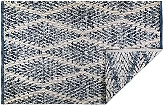 DII CAMZ10414 - Tapete para interiores, tejido plano, de algodón, tejido a mano, reversible, para la recámara, sala, cocina