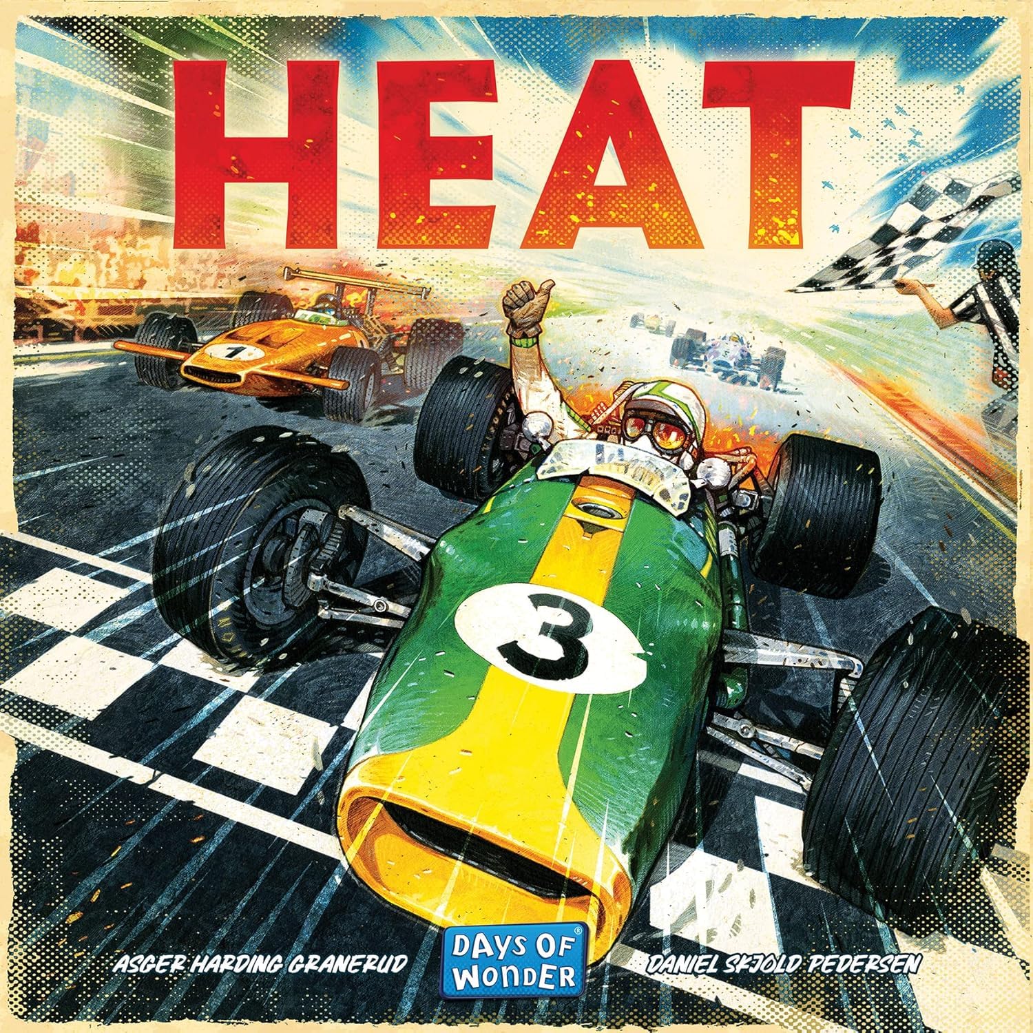 Asmodee - Heat - Jeu de Stratégie de Course Automobile - Jeu de Société