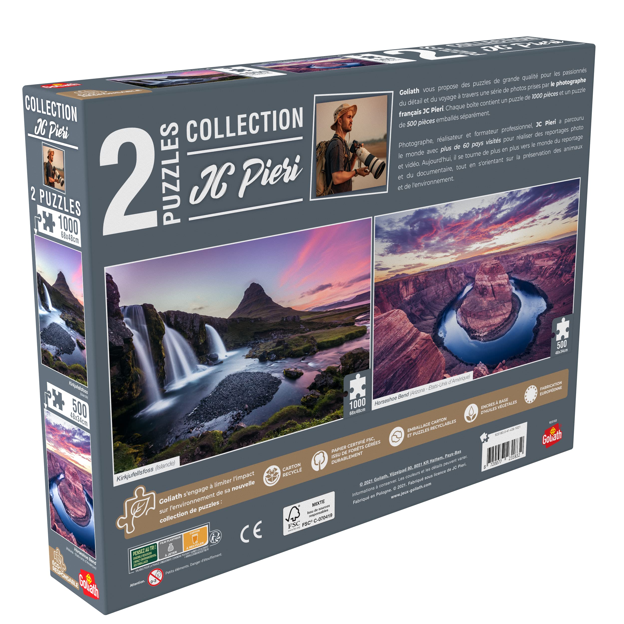 Puzzle JC Pieri - La Havane 1000 pcs & Rainbow Mountain 500pcs