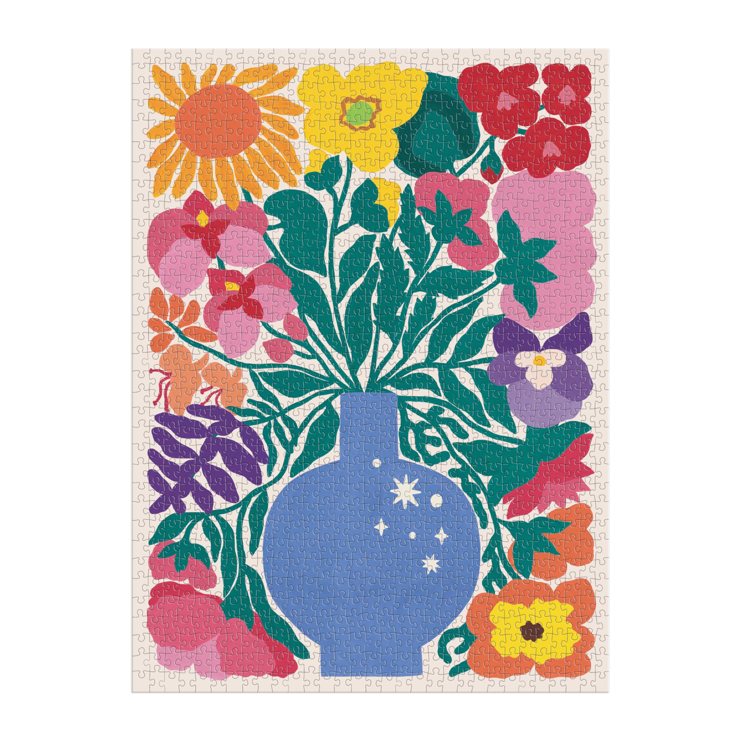 Galison Zodiac Flowers 1000 Piece Puzzle Featuring Artistic Flowers Paired With Zodiac Signs - Image 2