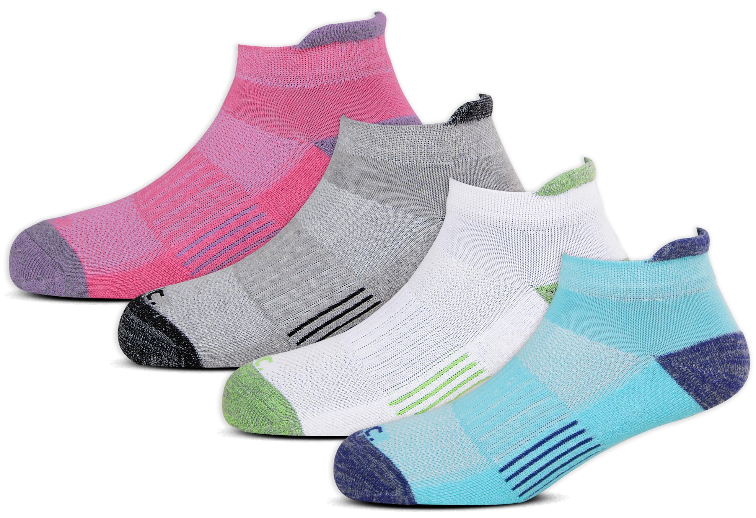 Cotton Ankle Socks For Women, Cushioned Ventilated Breathable Odour-Free Socks - Pack of 4 Pairs-image-23