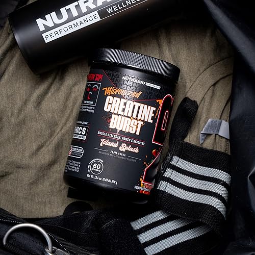Miniatura 4 de NutraBio Creatine Burst  Monohidrato de creatina micronizada en polvo  300 G  Crecimiento muscular, reducir el dolor  Tiempo de recuperación más