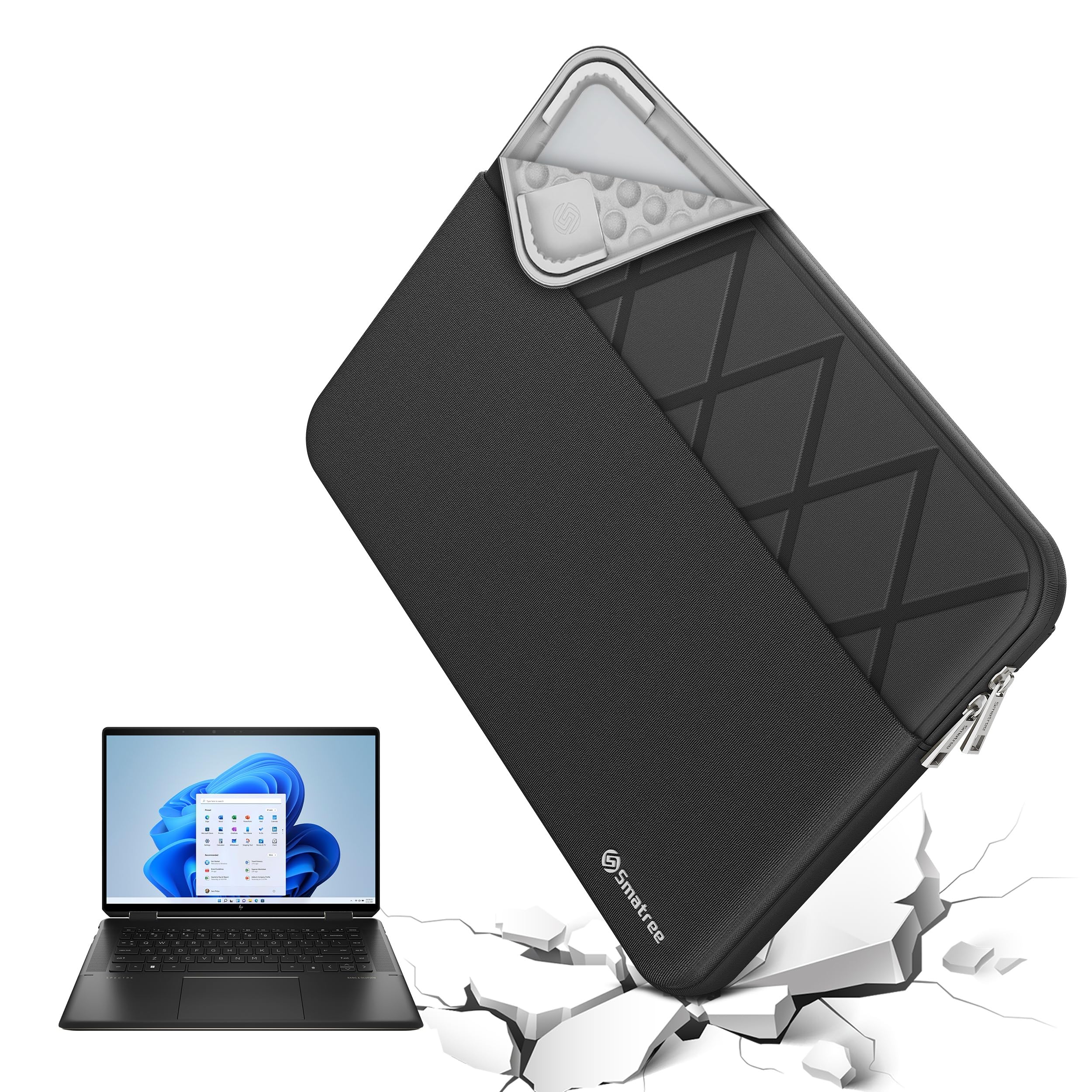 Smatree Laptop Sleeve for 14 inch HP EliteBook 840/845/1040 G11/G9/G10 Notebook PC, EliteBook 640/645 G11 Gaming Laptop, HP EliteBook Protective Slim