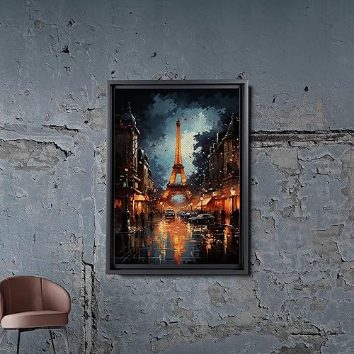 Miniatura 2 de Framed Eiffel Tower Canvas Print, Eiffel Tower Wall Art, Art Minimalist Nature Decor, New Apartment Gift, Apartment Decor, Eiffel Tower Wall Art,