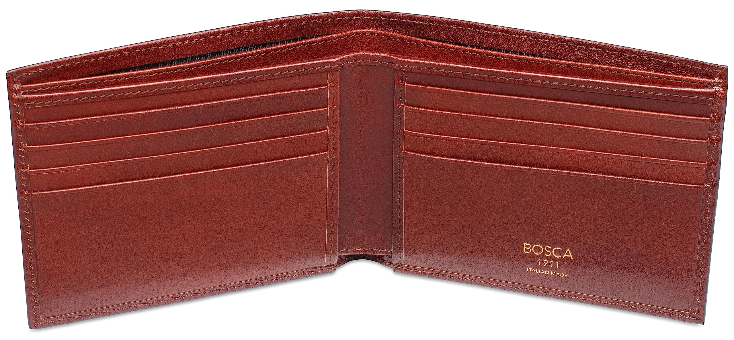 Bosca Old Italian Leather Wallet RFID Blocking Dark Brown