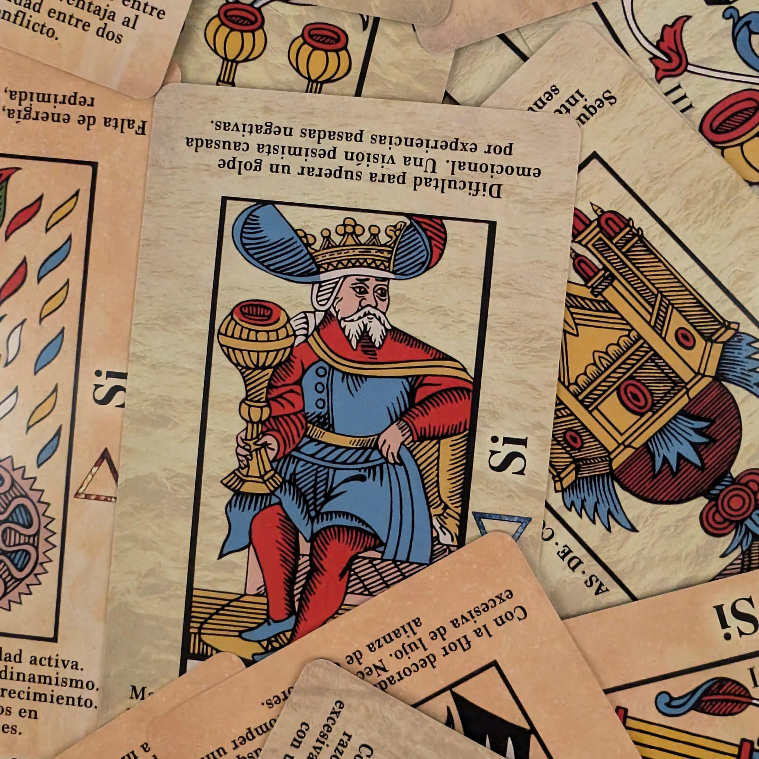 Witchy Cauldron Tarot de Marsella para Principiantes en Español - 78 Cartas con Significados e Interpretación Fácil - Tarot Clásico Divinatorio