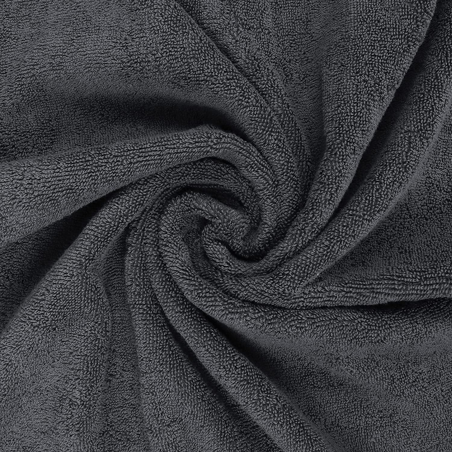 Utopia Towels - Lot de 4 Serviettes de Bain (69x137 cm) - 100% Coton filé à l'anneau, séchage Rapide, très absorbantes, Douces au Toucher, parfaites pour Un Usage Quotidien - Gris