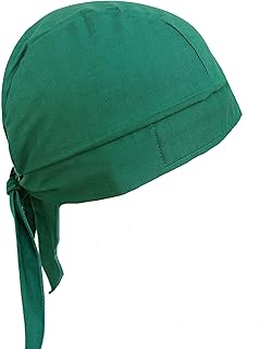 Hiphopville Solid Hunter Green Skull Cap Bandana with AdjustibleTie