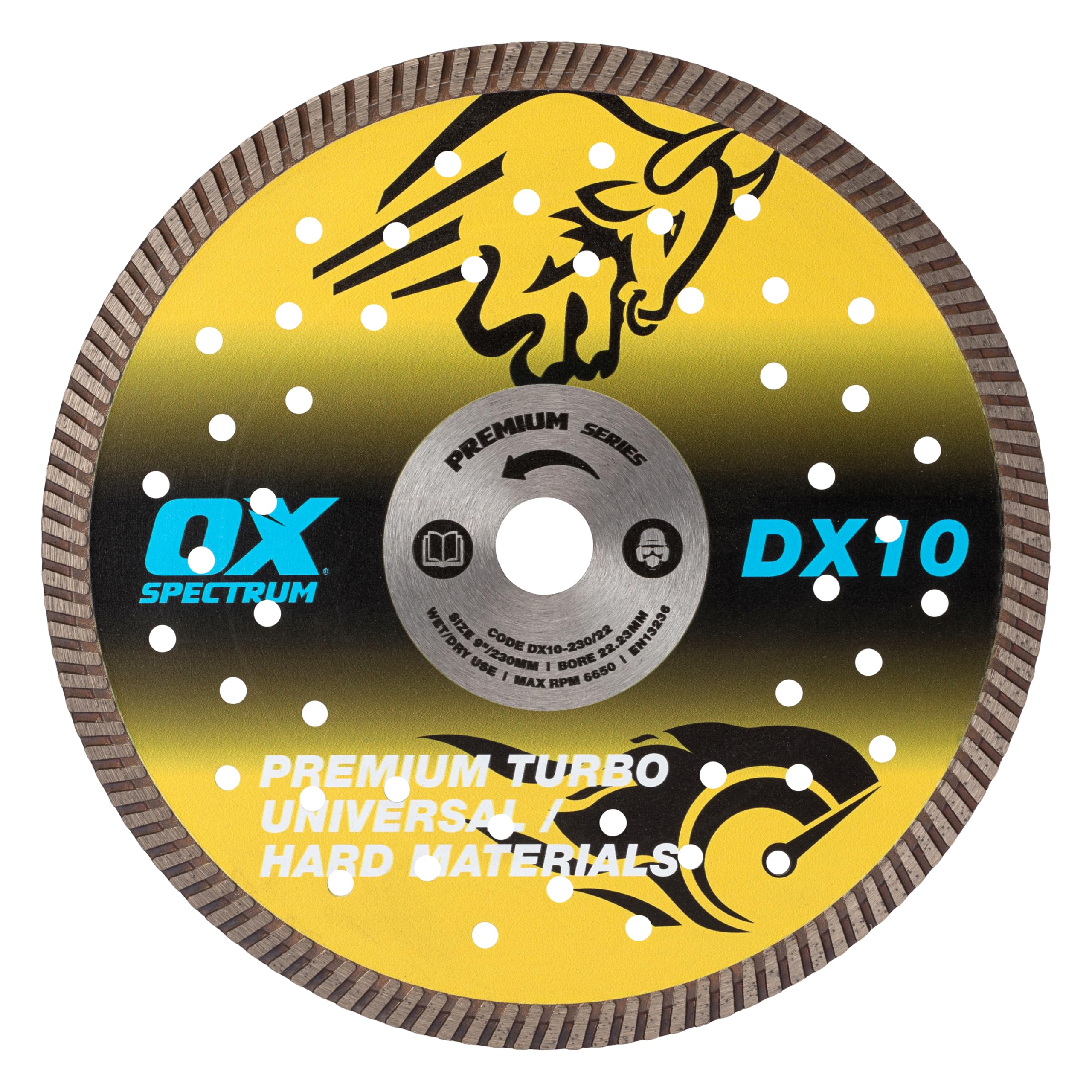 Ox Tools Ox Spectrum Premium Diamond Blade - Universal/Hard - 230/22.23Mm