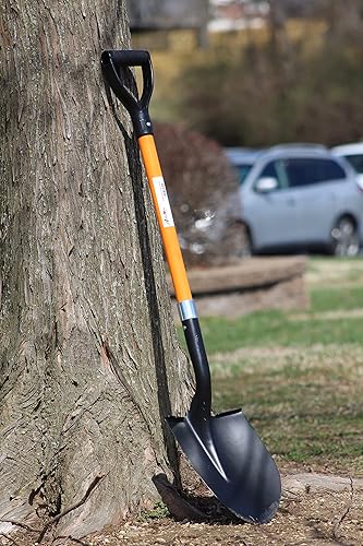 Miniatura 3 de Ashman 4 palas variadas (4 piezas)  Agarre de mango D de 41 pulgadas de largo  Pala redonda, pala cuadrada, pala de drenaje y pala de pala  Palas