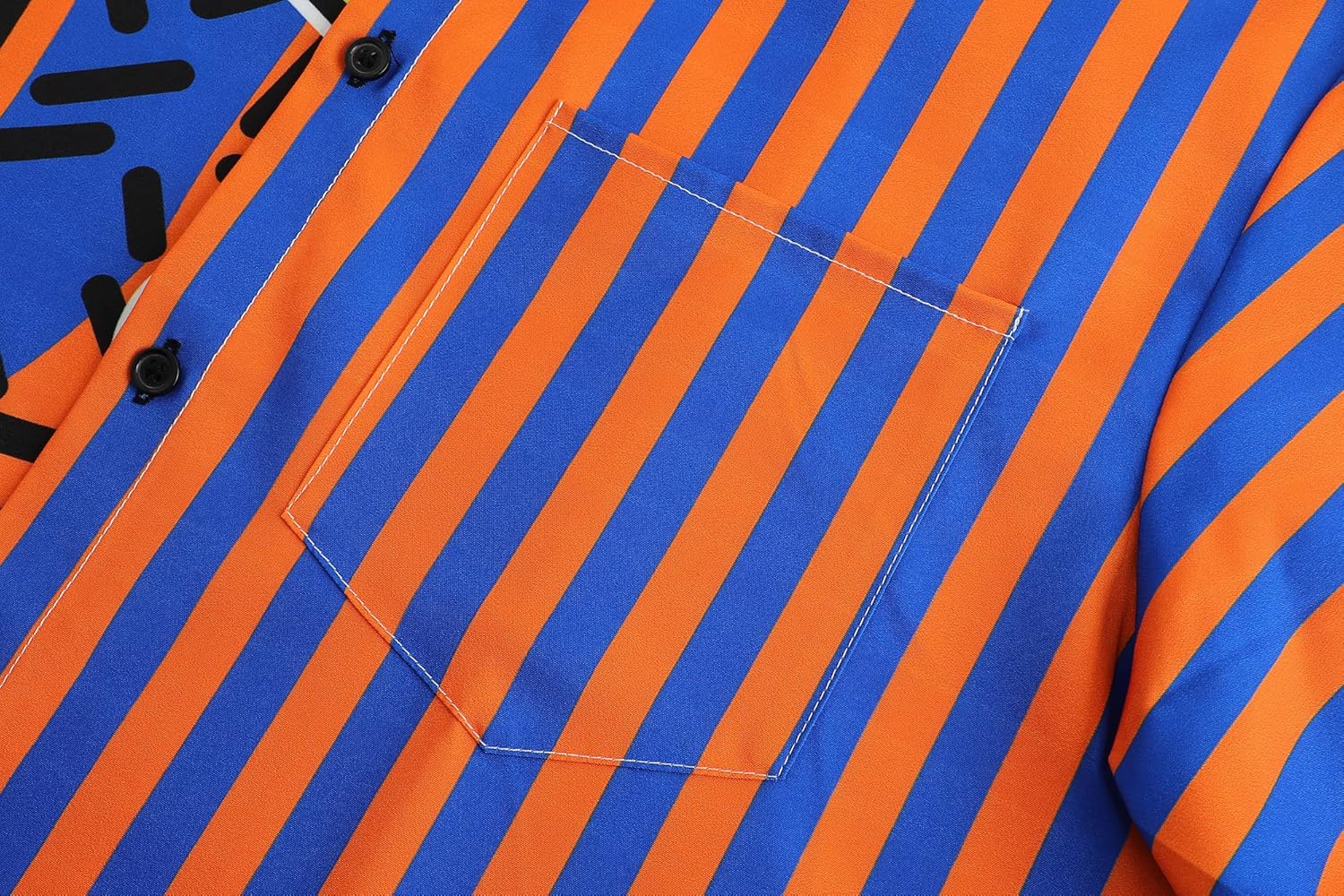 DOOPCCOR 90s Shirt 80s Shirts for Men 80s 90s Disco Retro Casual Button-Down Shirts 80s Mens Clothing - Image 5