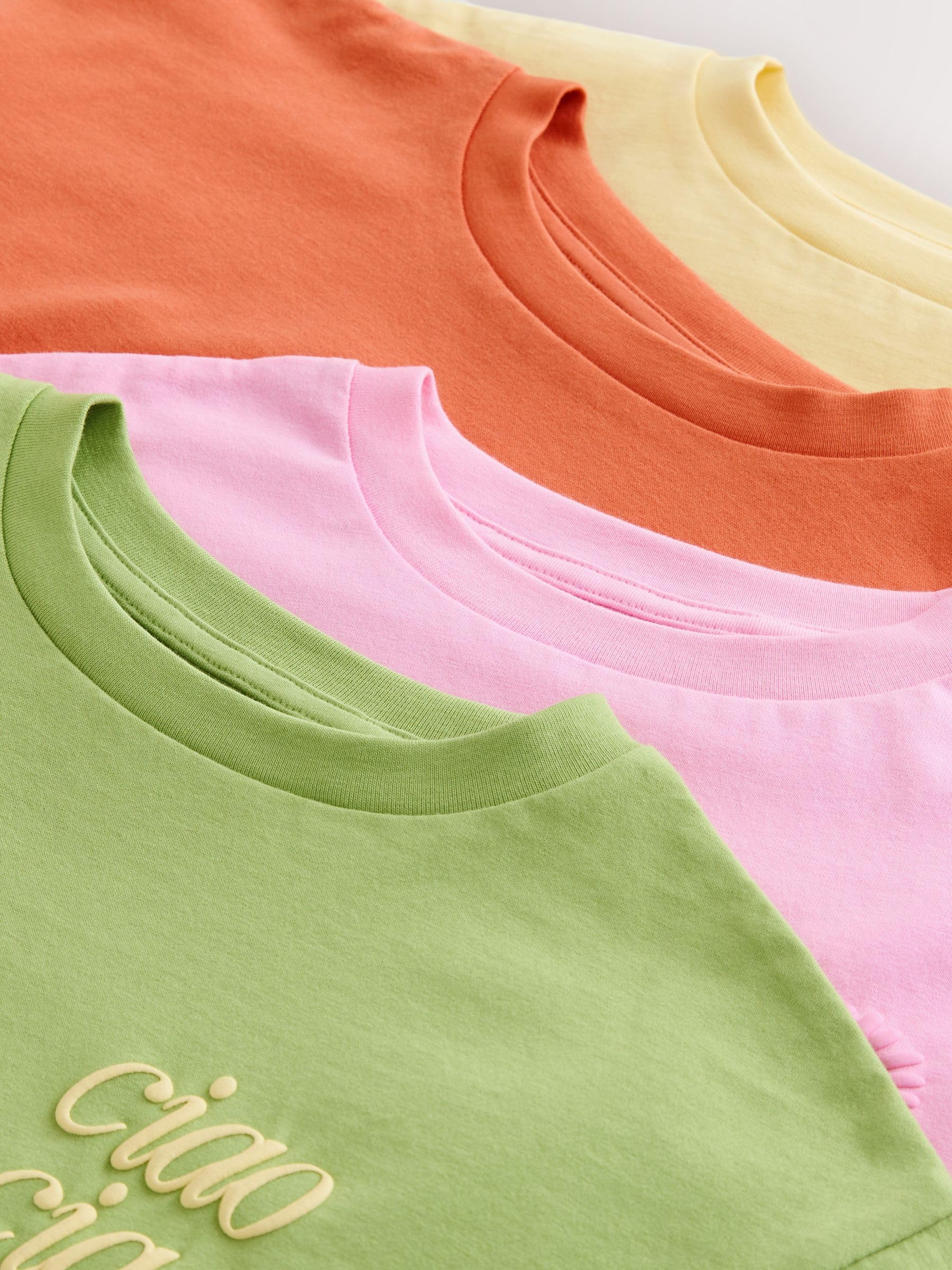 NEXT Niñas Pack de 4 Camisetas con Estampado gráfico