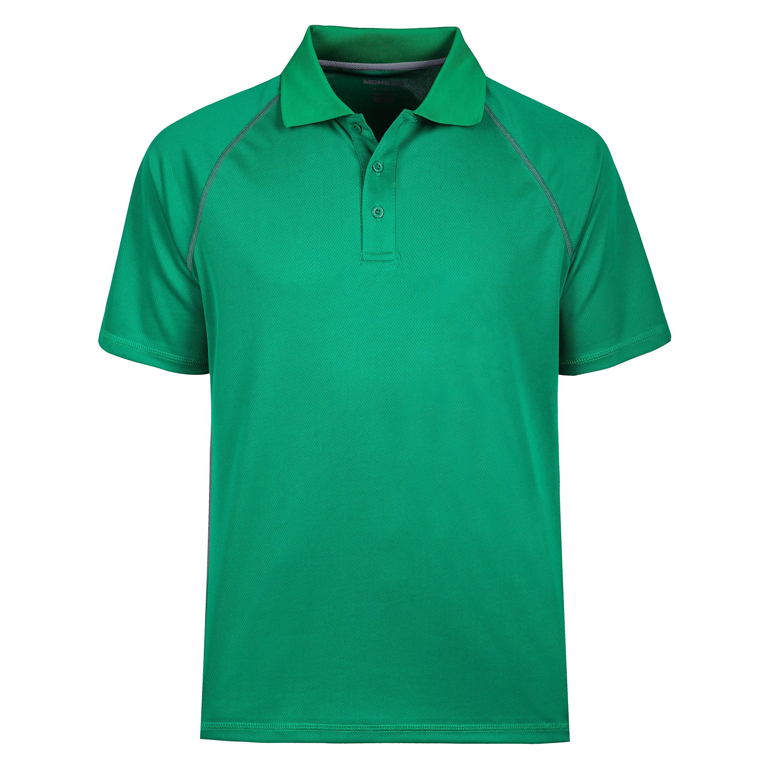 MOHEENMen's Golf Shirts Short Sleeve Moisture Wicking Polo T-Shirts  Athletic Quick Dry Fit Performance Collared UPF 50+