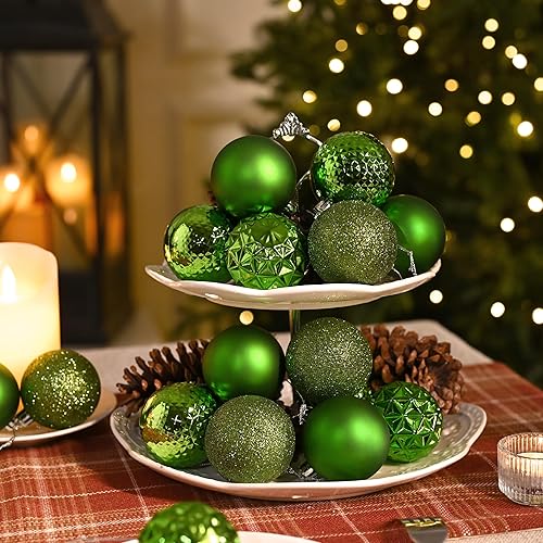 Miniatura 135 de Valery Madelyn Juego de adornos decorativos para árbol de Navidad para otoño, Halloween, 50 unidades de 2.36 pulgadas, rojo, verde y dorado