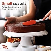 Vista 3 de M KITCHEN WORLD Heat Resistant Silicone Spatulas Set Rubber Spatula Kitchen Utensils Non-Stick for Cooking, Baking and Mixing Ergonomic