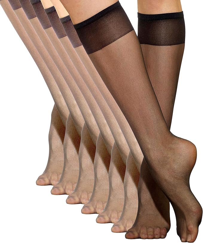 Silkies Ultra Knee Hi's with Energizing Support (6 Pair Pack) at Amazon