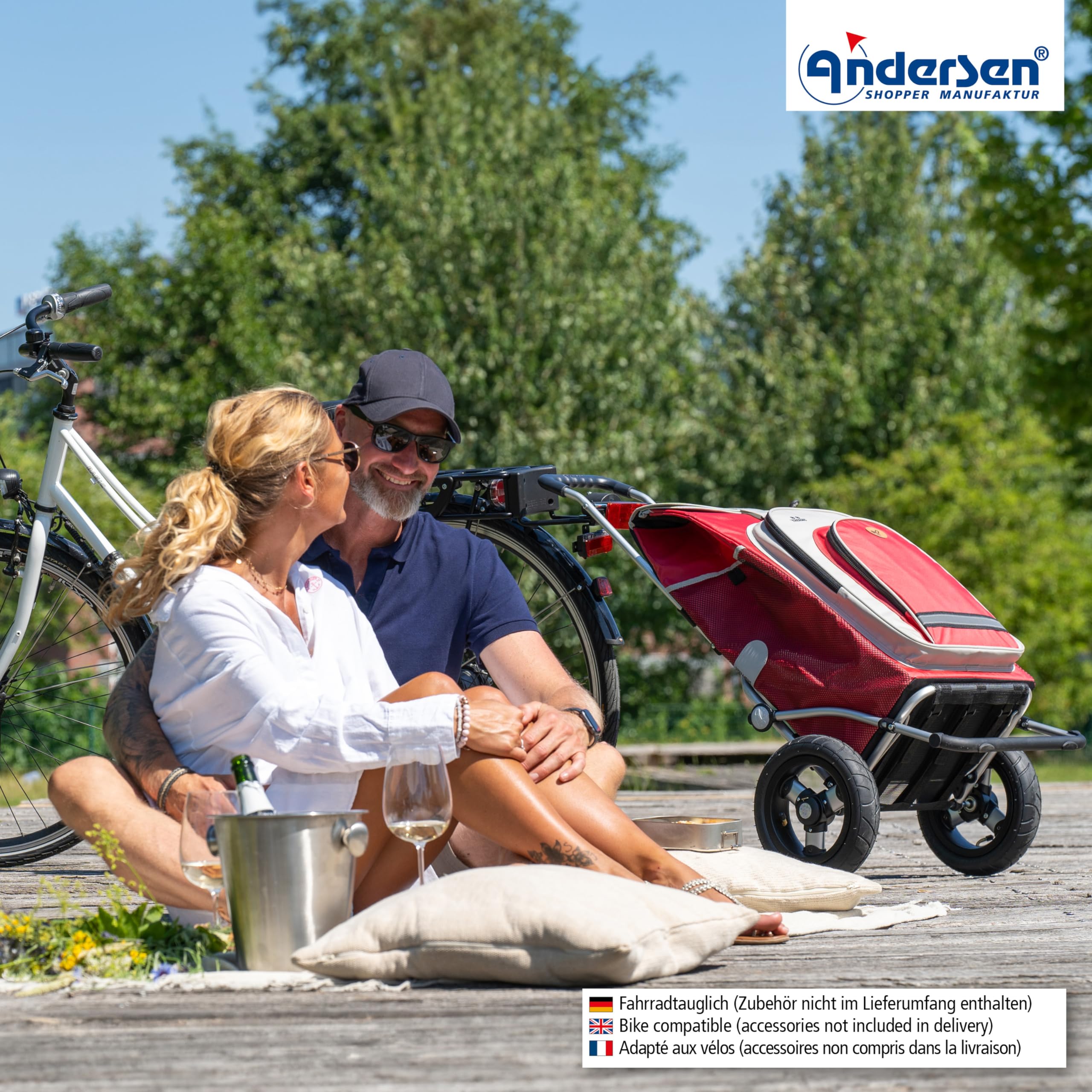 ANDERSEN Einkaufstrolley - Royal Shopper Hydro 2.1 rot