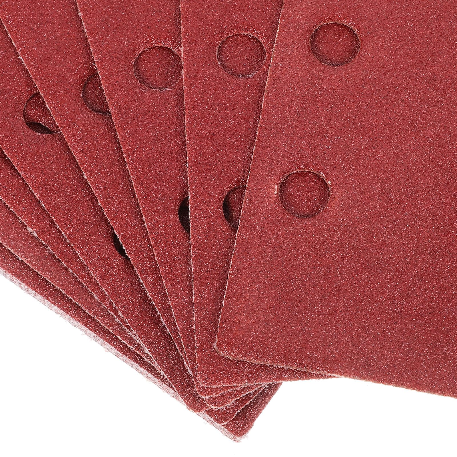 Papel de Lija Flocado Rectangular de 100 Piezas para Madera y Plástico