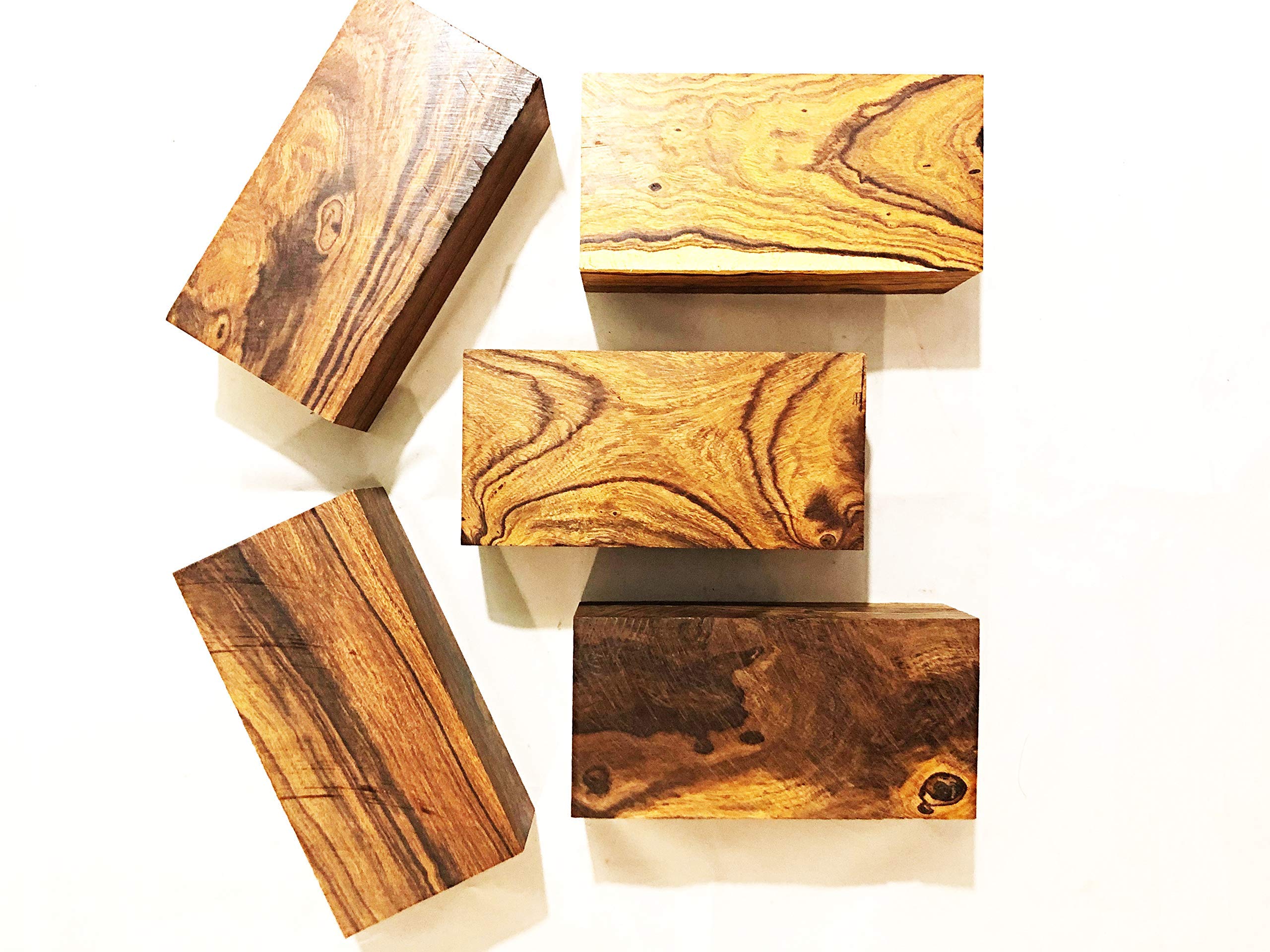 IECAP LLC Exotic Ironwood Blanks Kit from The Sonoran Desert. (5 Large Pieces) Dimensions 6 x 3 x 2 in.