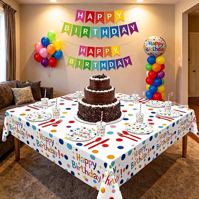 Kit Decoración Fiesta Arcoiris 142 Piezas miniatura 9