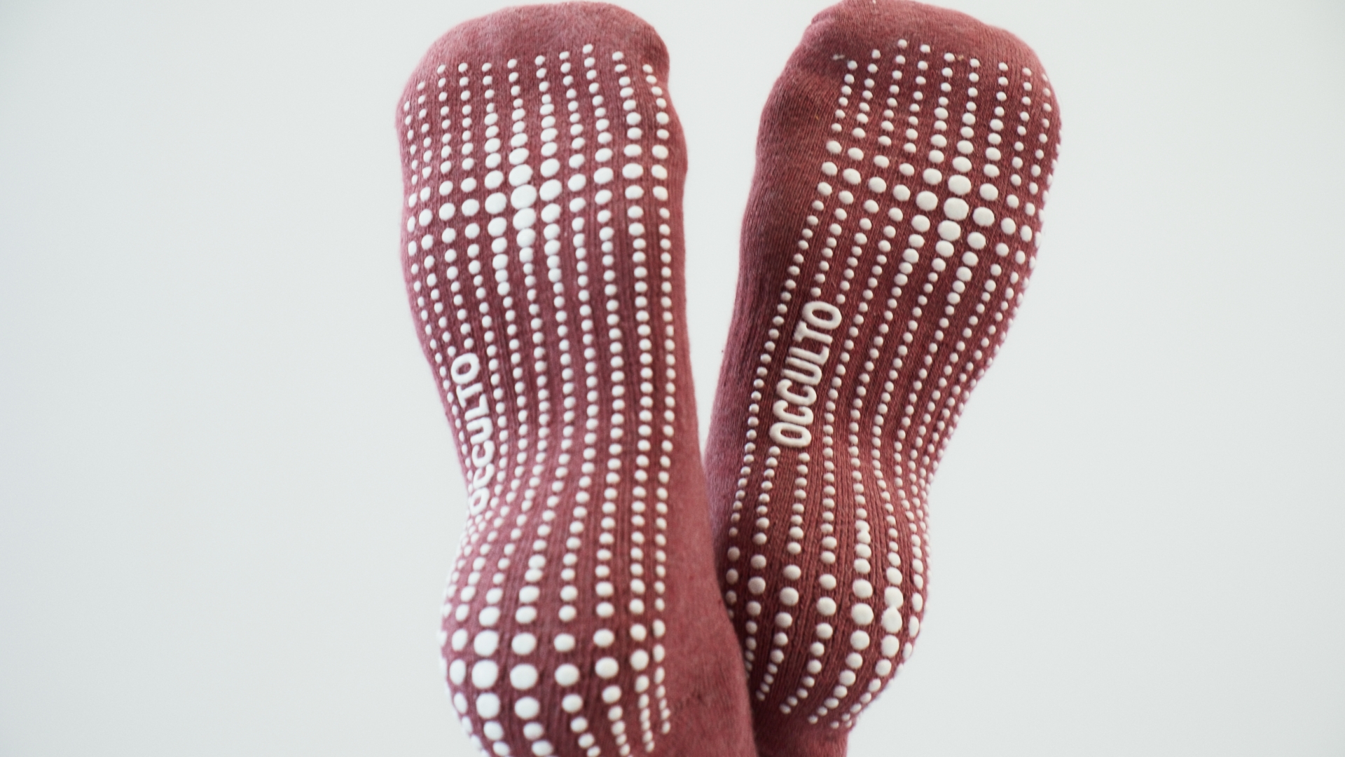 Occulto Calzini Antiscivolo per Donna e Uomo (2 4 Paia), Calze Antiscivolo Donna e Uomo per Yoga, Pilates e Fitness 4 Paia | Nero Grigio Rosa Rosso 39 42