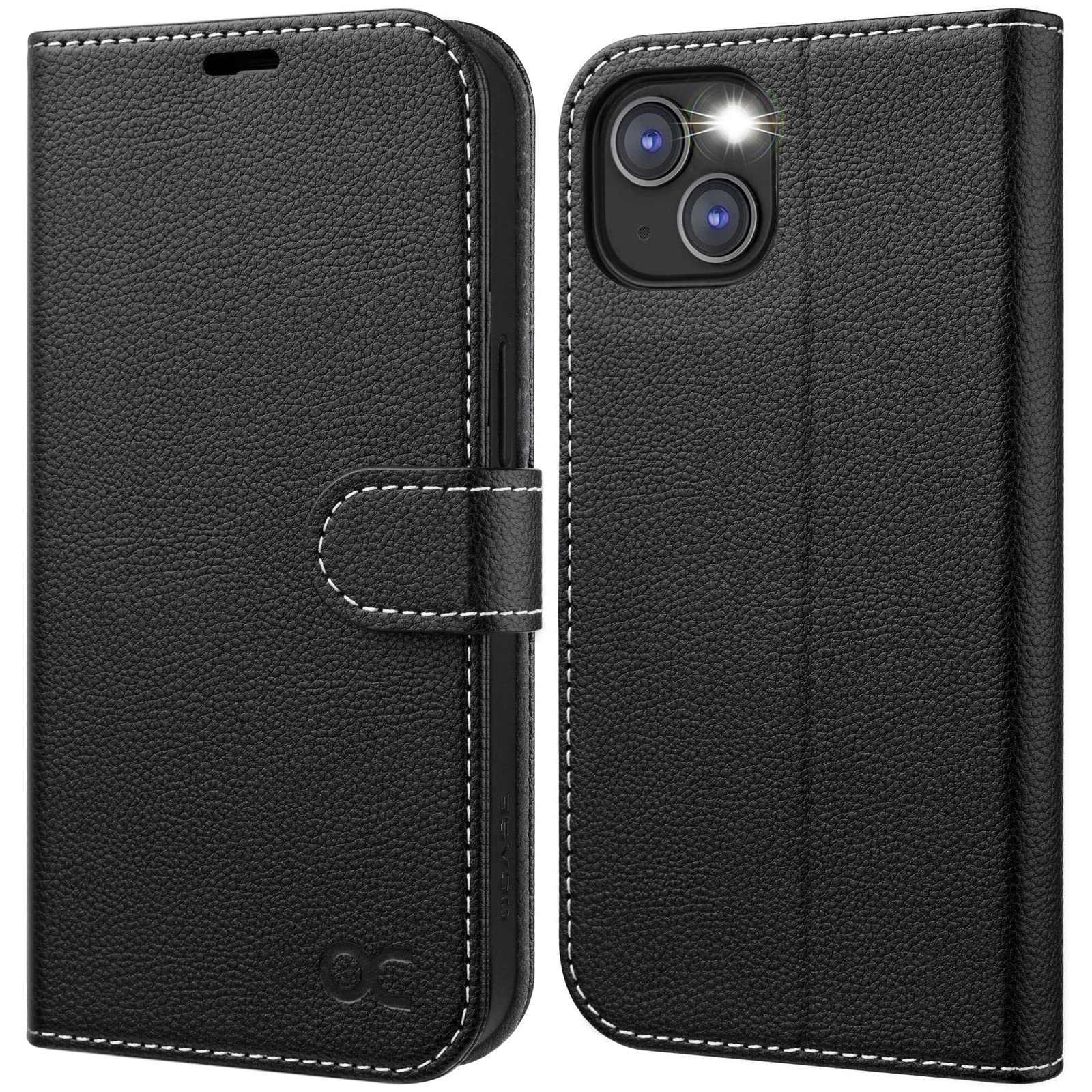 OCASE Compatible with iPhone 13 Wallet Case, PU Leather Flip Folio Case with Card Holders RFID Blocking Kickstand [Shockproof TPU Inner Shell] Phone