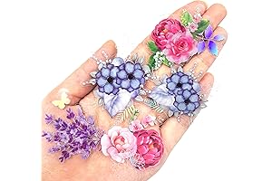 100Pcs Holographic Nature Flower Stickers