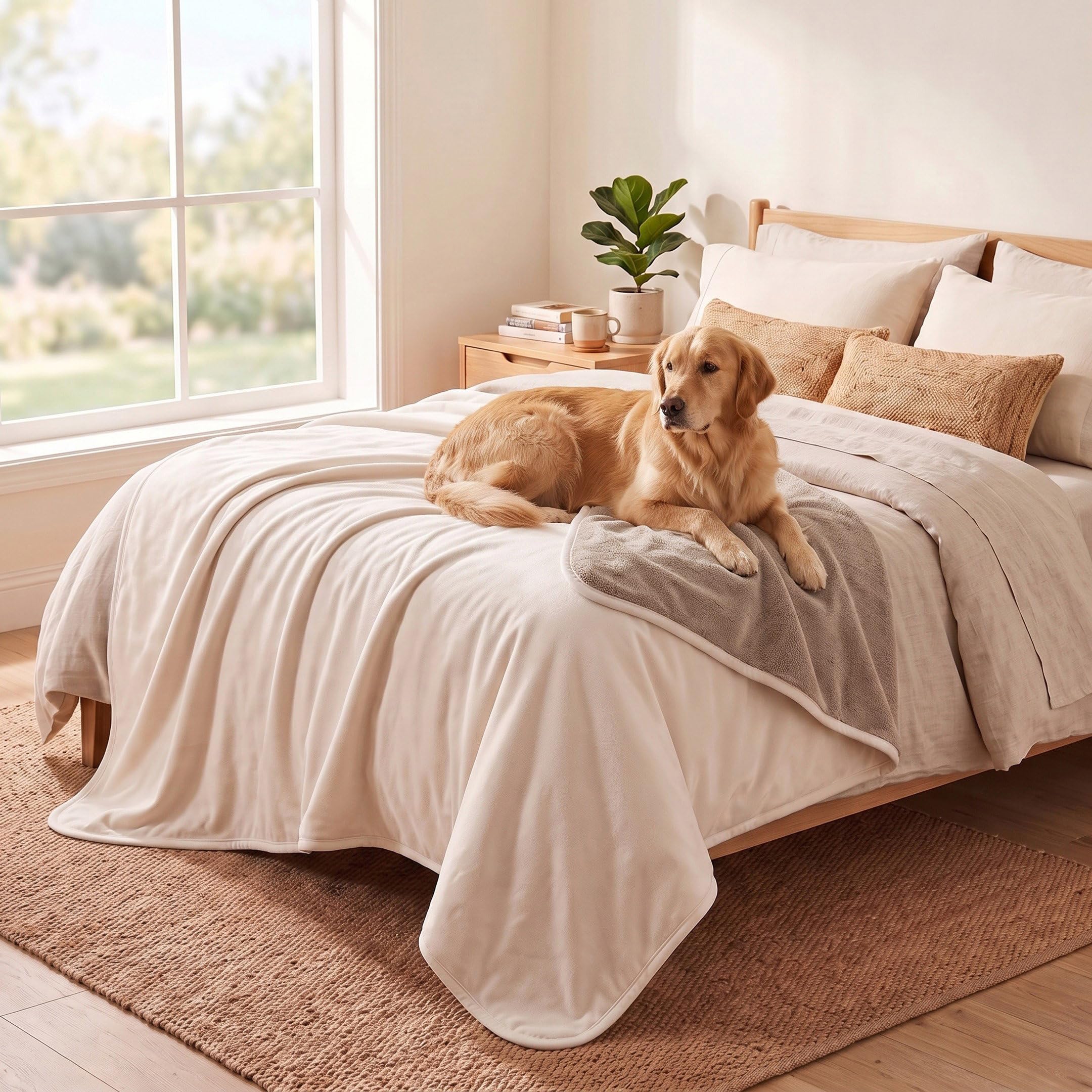 Tuffeel Waterproof Blanket Beige Khaki