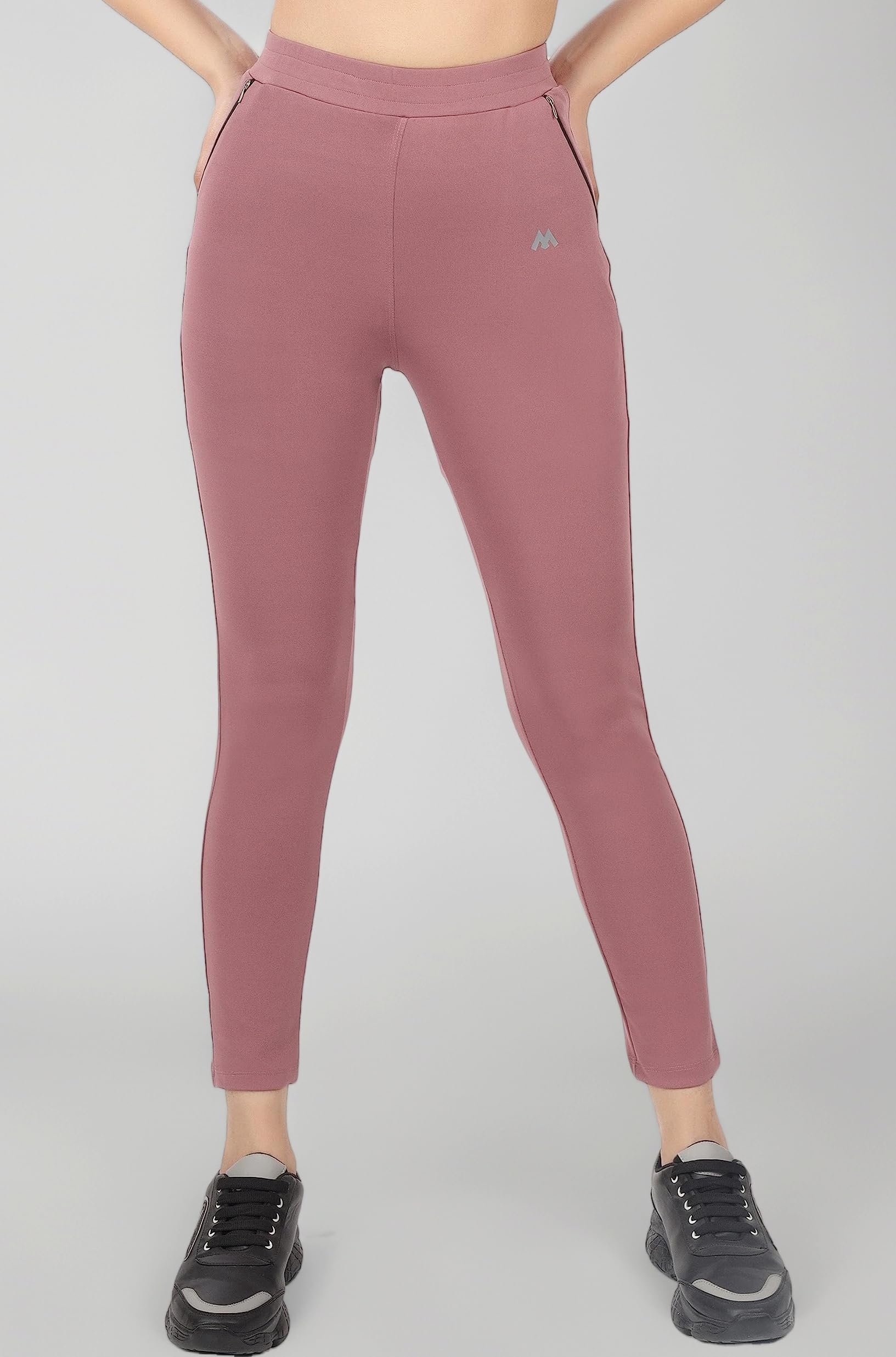 Stretchable Yoga Pants for Women & Gym Pants for Women Workout with Mesh Insert & Side Pockets