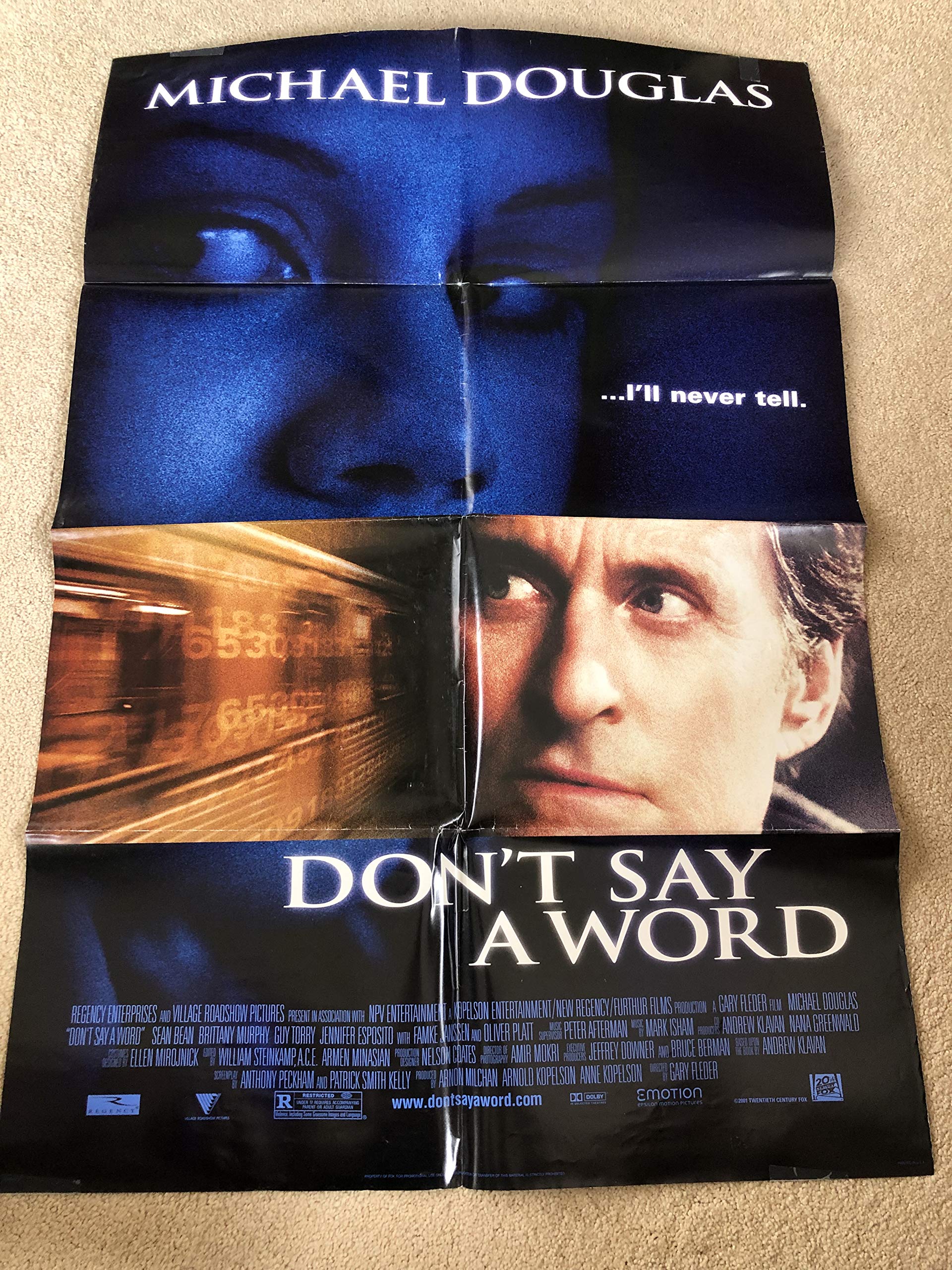 Amazon.com: DON'T SAY A WORD (2001) Original Authentic Movie