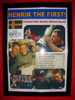 Henrik Stenson 2016 British Open champion - framed print