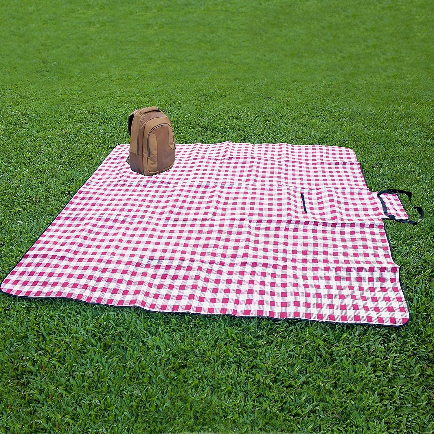 Extra Large Picnic & Outdoor Blanket with Waterproof Backing 80" x 90"