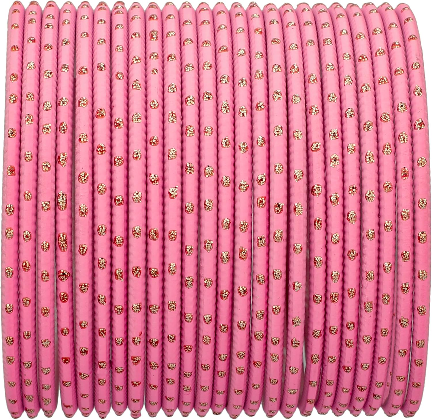 Efulgenz Indian Bangles Set Bollywood Plain Metal Bangle Bracelets Wedding Bangles Costume Jewelry for Women (24 Pcs) Size 2.4