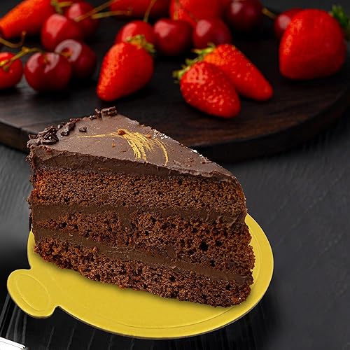 Miniatura 2 de Mini tableros redondos para tartas a granel, 100 unidades, 3.5 pulgadas, platos base de cartón dorado redondos para servir individualmente