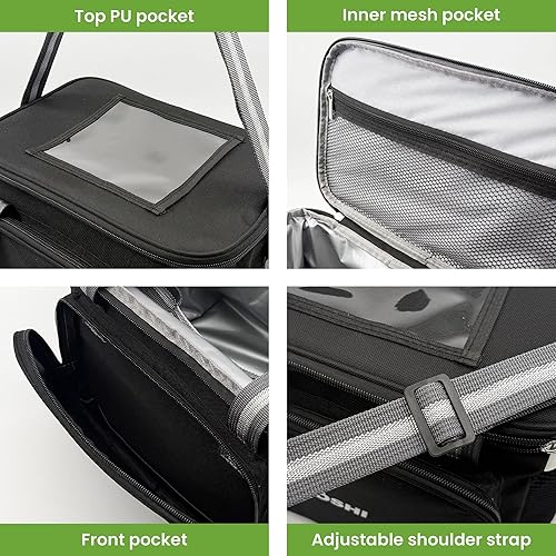 Miniatura 6 de Lonchera térmica de 14 litros para hombres y mujeres, a prueba de fugas, con forro duro y bolsa suave, lonchera grande reutilizable para el trabajo,