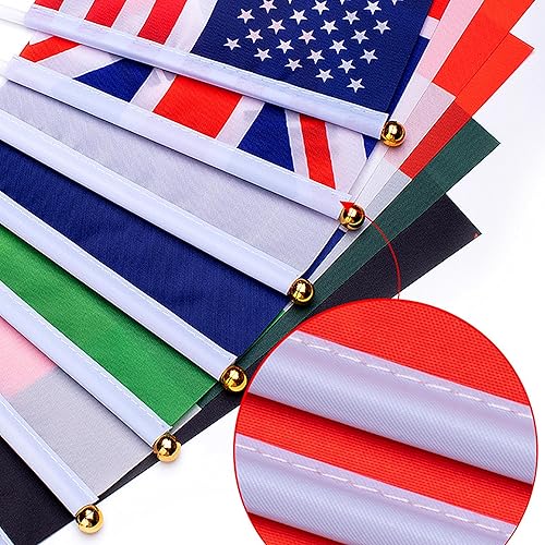 Miniatura 3 de Consummate Juego de banderas pequeñas de mano de 226 países internacionales, banderas nacionales de todos los países para juegos olímpicos, clubes