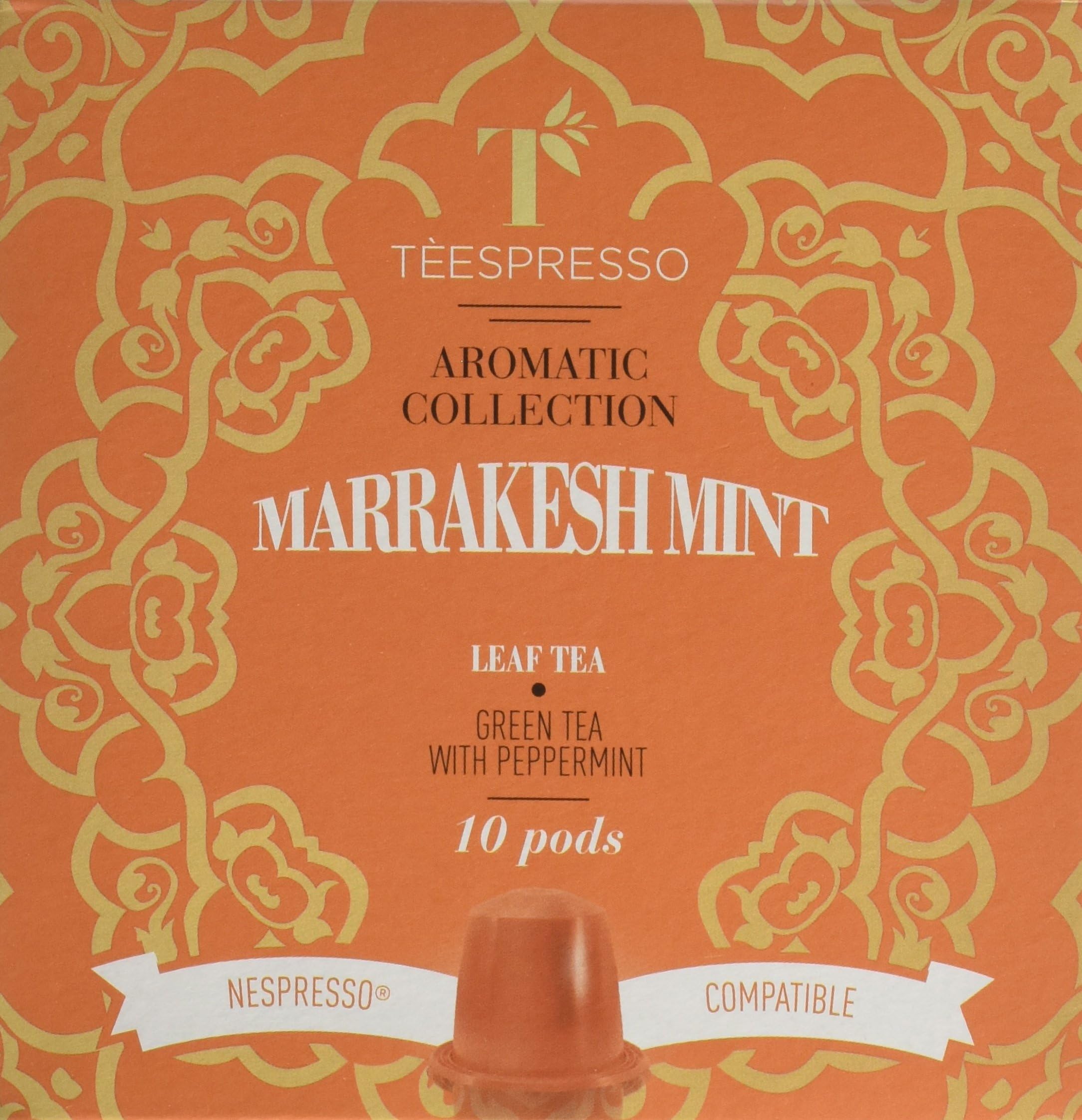 Teespresso Marrakesh Mint Nespresso Compatible Tea Capsules (Pack of 10, Total 100)