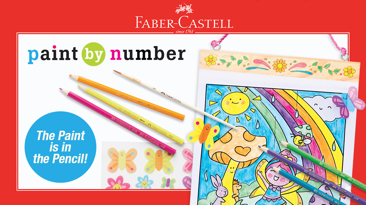 Amazon.com: Faber-Castell Paint by Number Sweets - Kids Watercolor