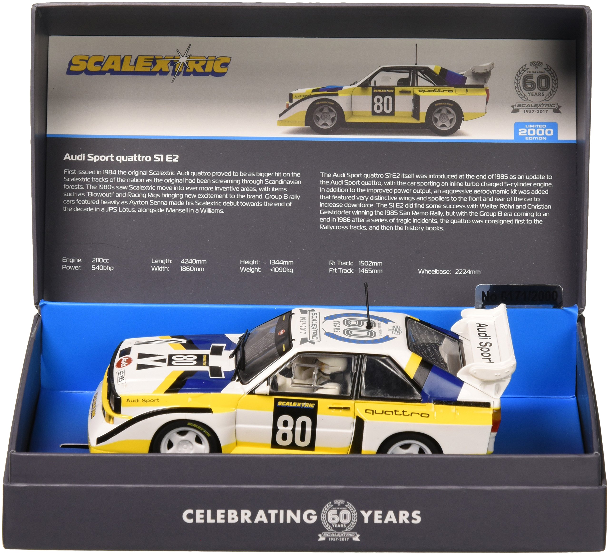 Scalextric C3828A 60th Anniversary Collection - 1980s, Audi Sport