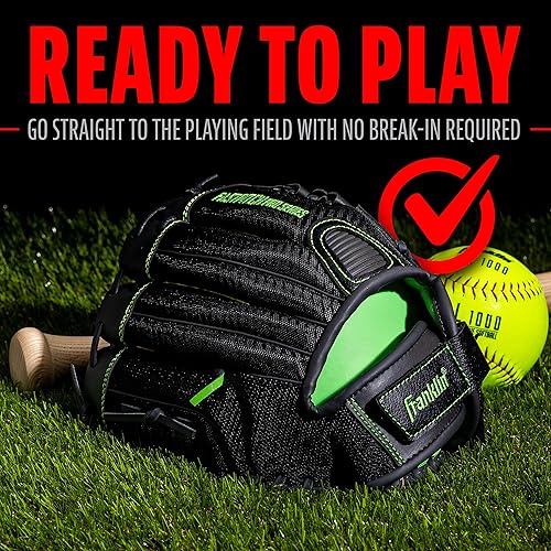 Miniatura 6 de Franklin Sports - Guantes de softball de la serie profesional Fastpitch, mano derecha o izquierda, tallas para adultos y jóvenes de 11, 11.5, 12,