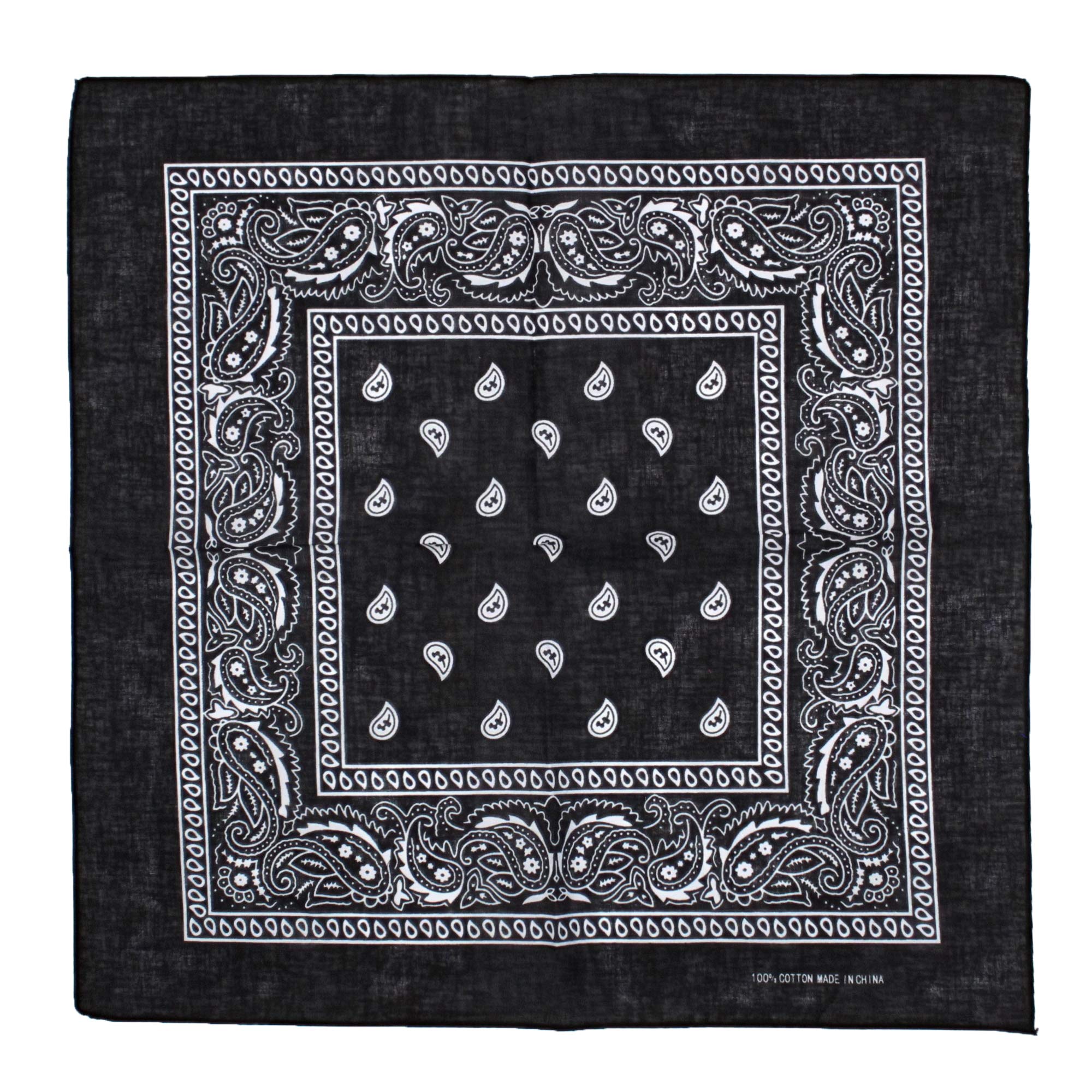 Zac's Alter Ego Retro Vintage Style Cowboy Paisley Bandana/Neckerchief/Durag