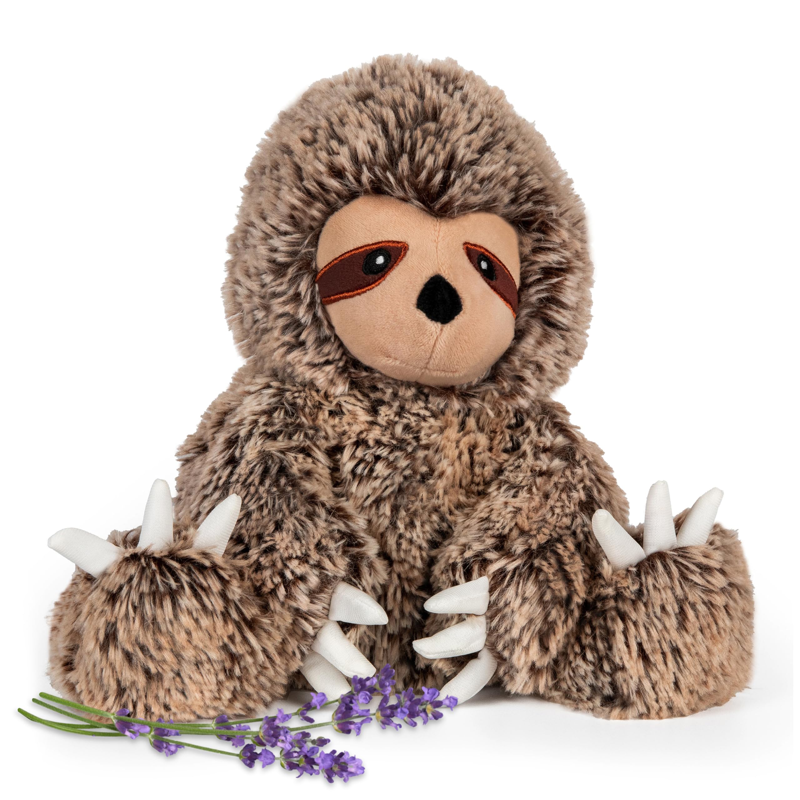 Slowpoke Sloth - Microwavable & Weighted Plush Stuffed Animal - Heated Plushie for Warmth - Cute, Soft, Cozy Toy for Adults & Children (Boys, Girls, & Toddlers) by Warm Pals