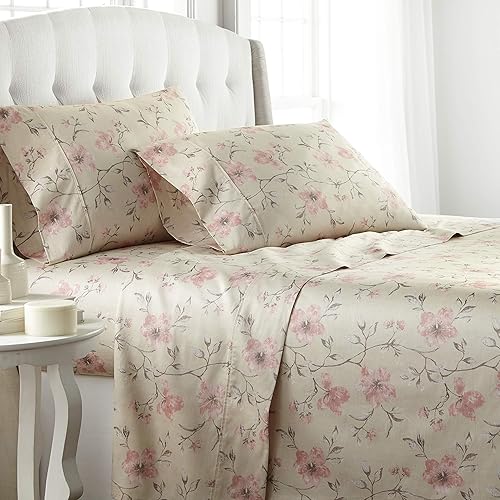 Miniatura 26 de Southshore Fine Living, Inc., Sábanas de 100% algodón tamaño California King, juego de sábanas de algodón de 300 hilos, sábana bajera ajustable con