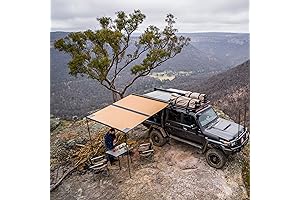 814412A Black Aluminium Retractable ARB Awning Room 2500 x 2500mm for Trucks, SUVs, RVs, Campers