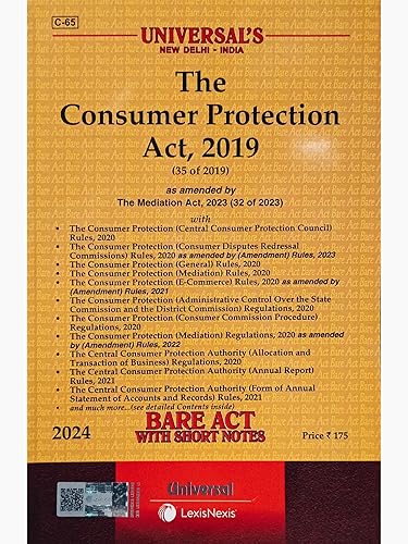 CONSUMER PROTECTION ACT, 2019, EDITION 2024, BARE ACT, UP-TO-DATE